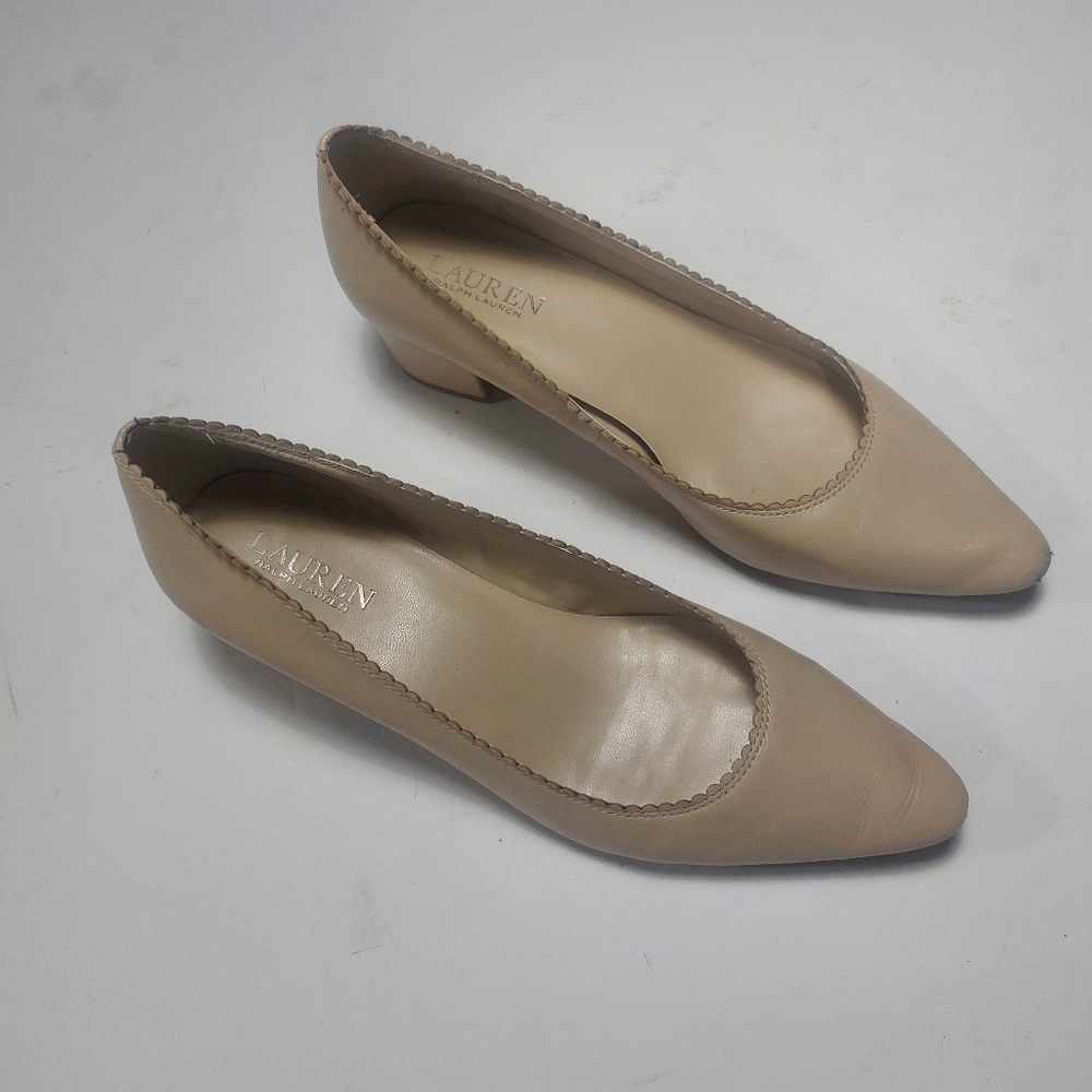 RALPH LAUREN Women's Beige Pumps  Size 9B